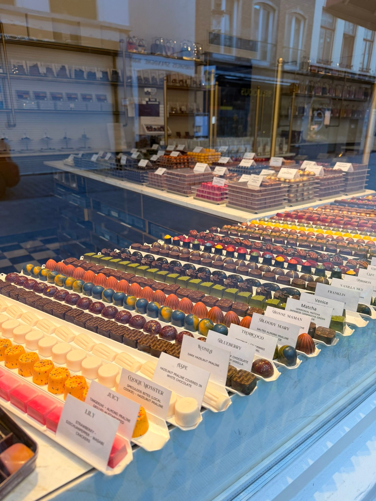 The chocolate shop window that nearly finished us off