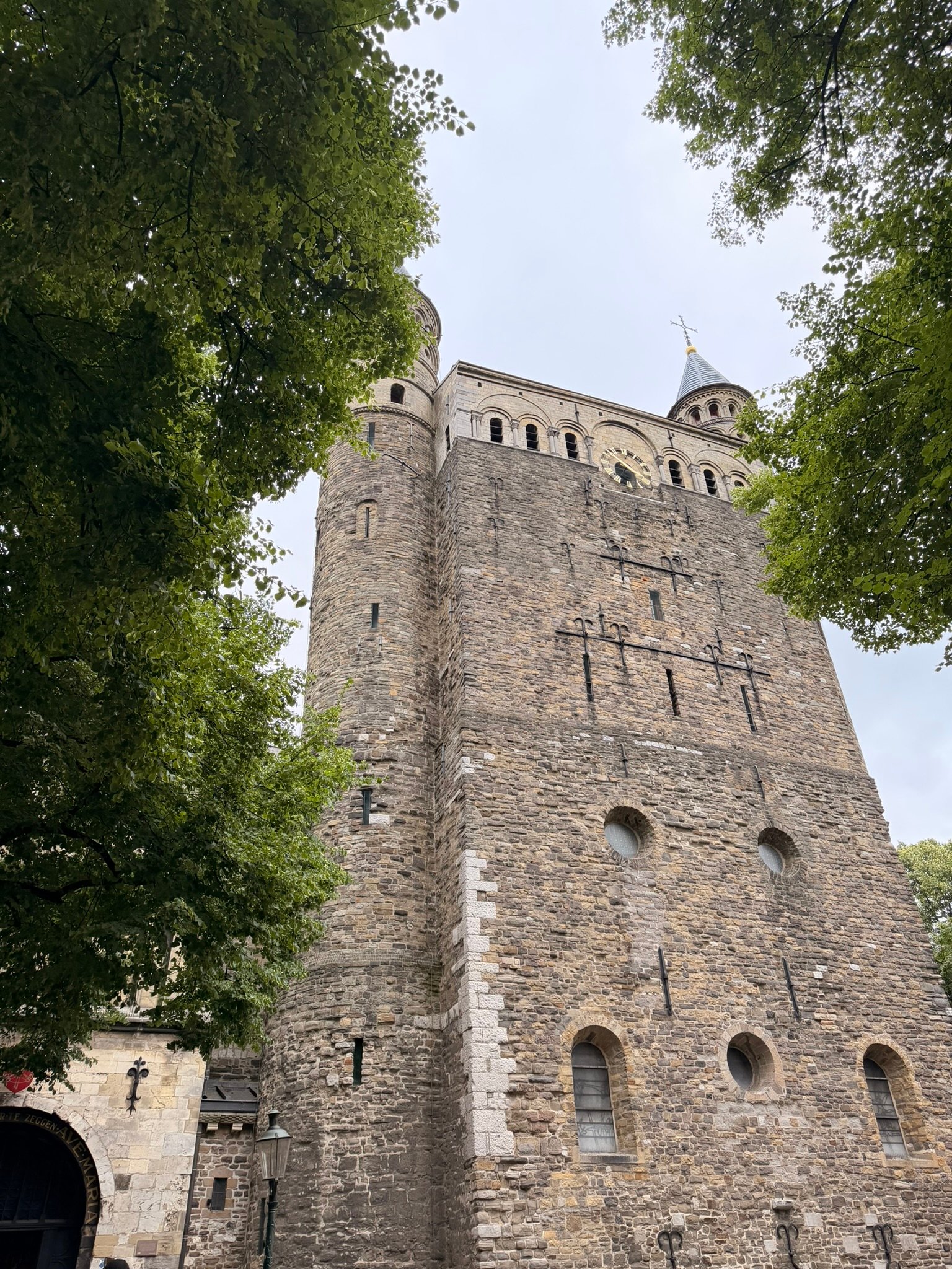 Craning our necks at Maastricht's Romanesque towers