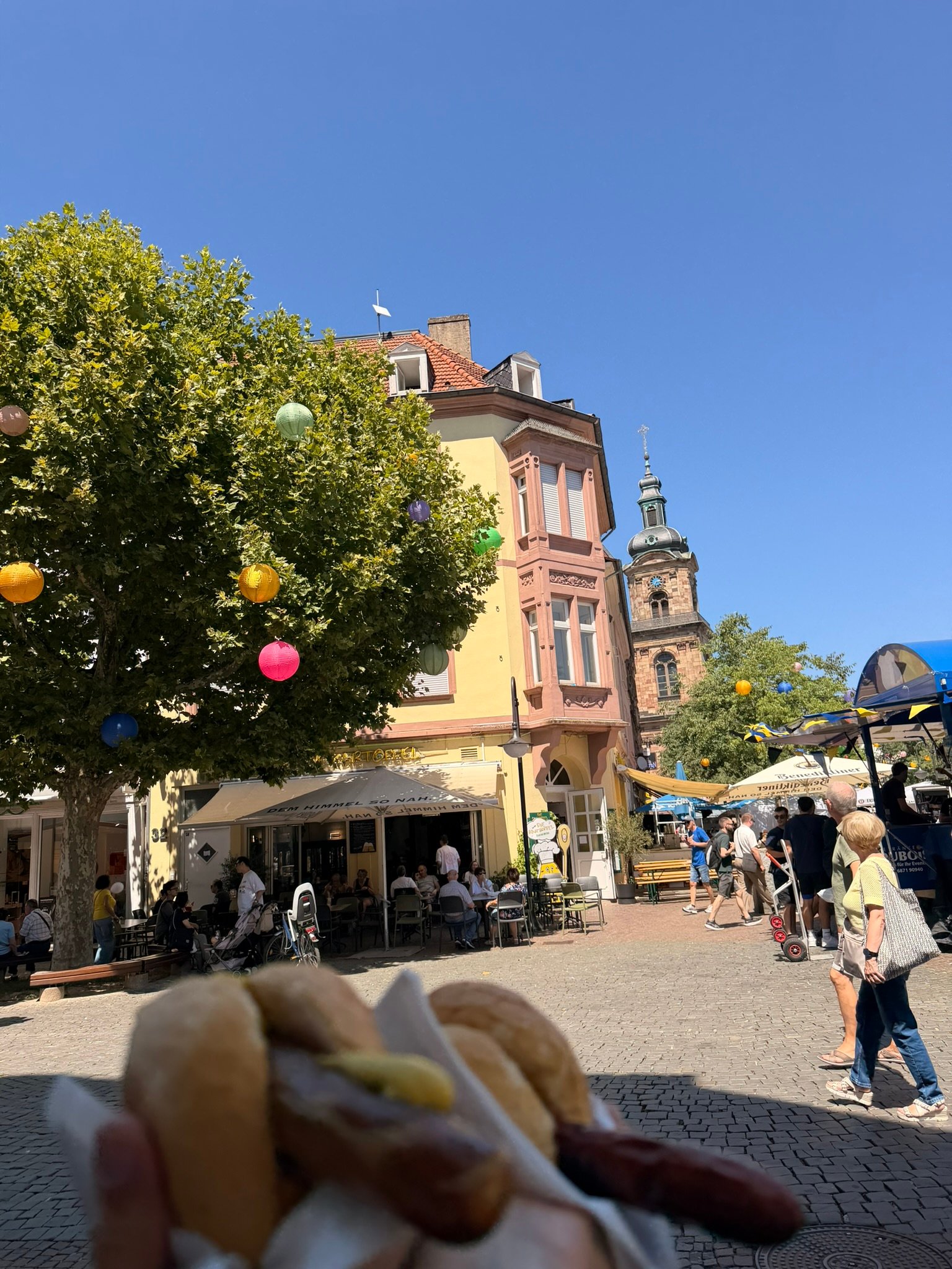 Food and market stalls in Saarbrücken