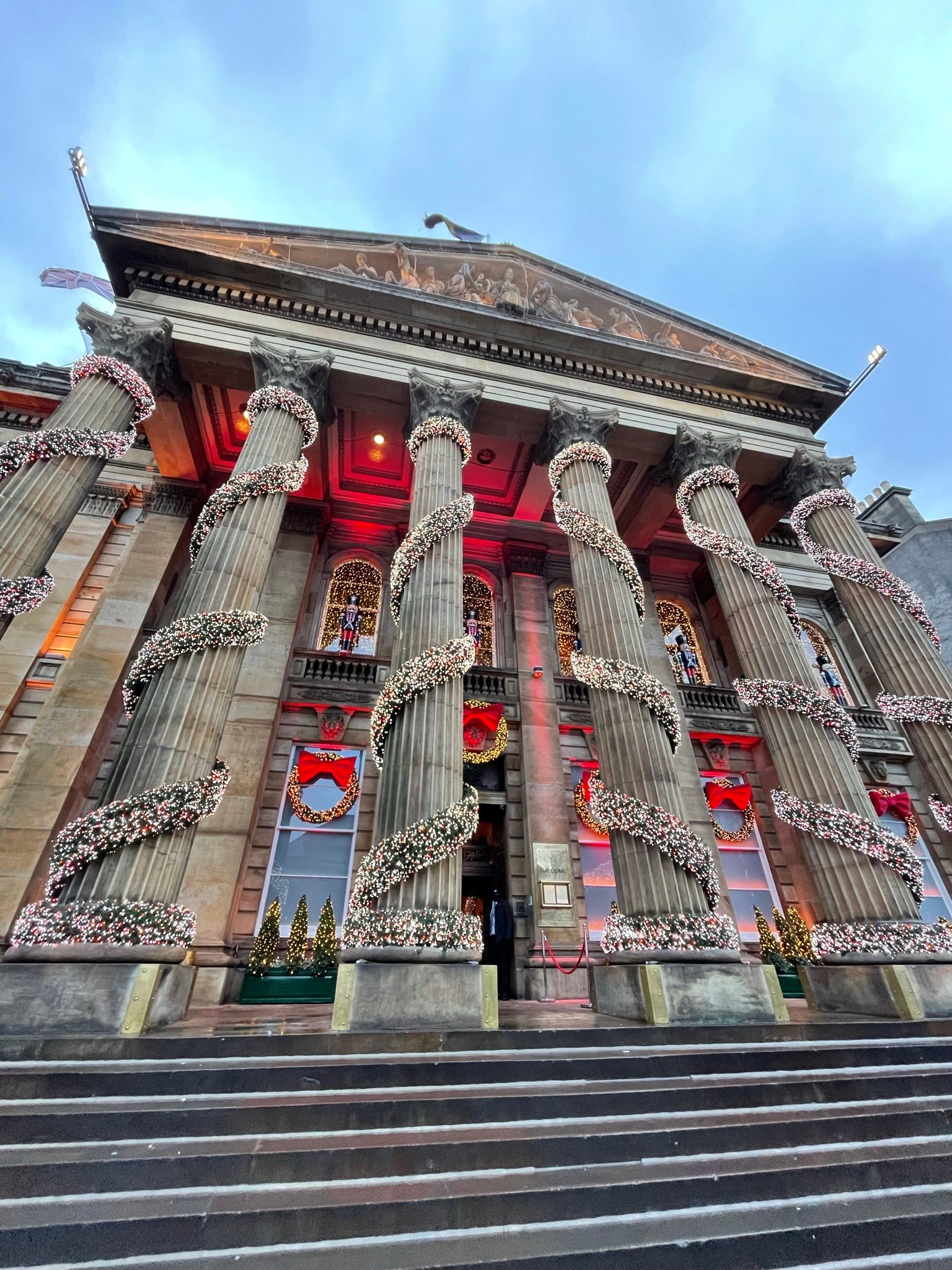 Christmas decoration at Edinburgh's market