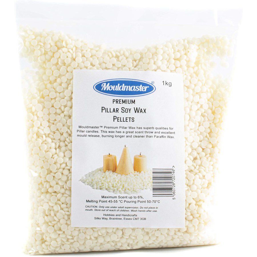 Mouldmaster Pillar Soy Wax Pellets (1kg)