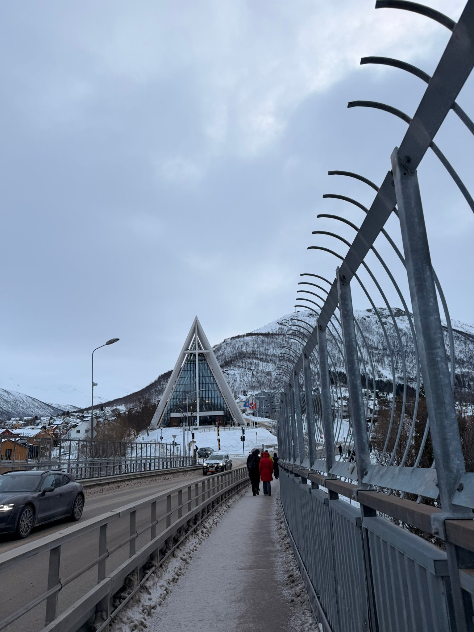 The bridge leading towards the Arctic Cathedral
