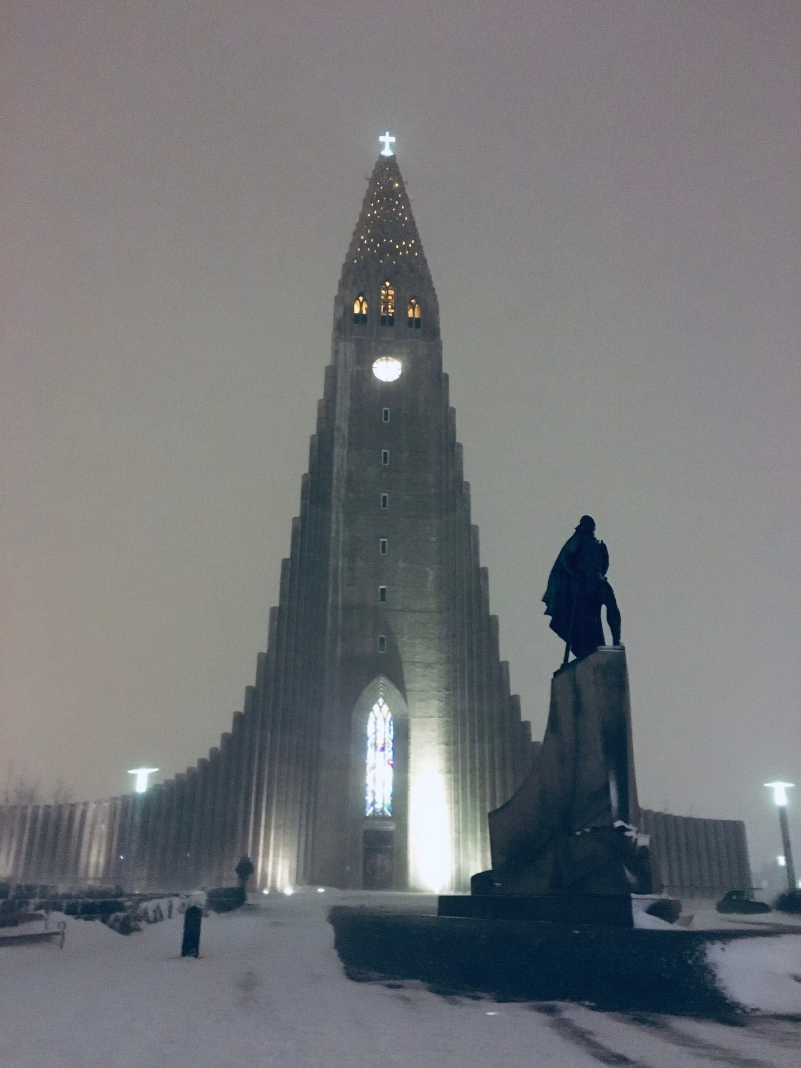 Hallgrímskirkja, the big church in the centre of Reykjavik
