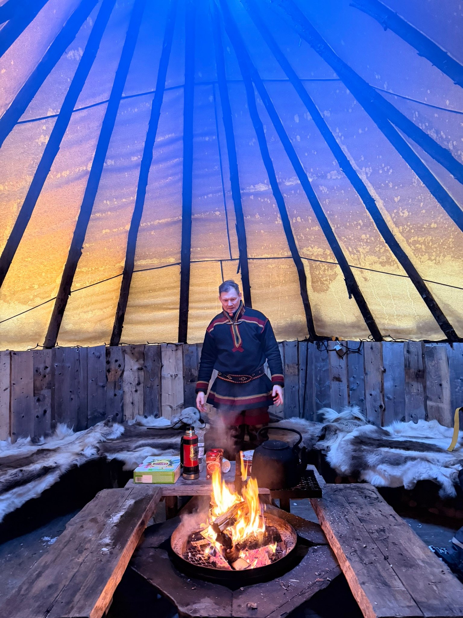 The traditional Sámi tent