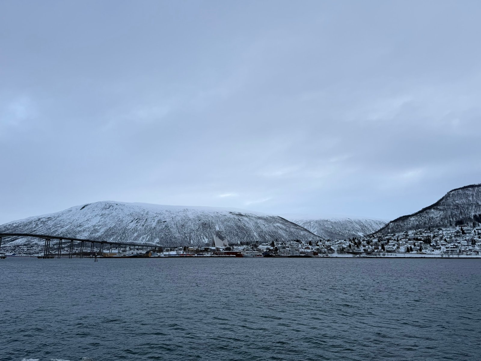 Tromsø harbour in daylight